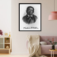 Historic Framed Print, [Theodore Dwight Weld, 1803-1895, bust portrait, facing slightly left],  17-7/8" x 21-7/8"