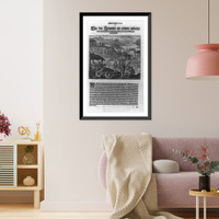 Historic Framed Print, [How the Spanish were welcomed by the Indians],  17-7/8" x 21-7/8"