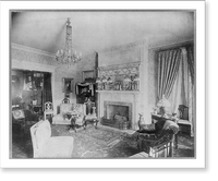 Colonial period interiors, ca. 1900: Parlor of Emerson house, Salem, Mass. Classic, Vintage Poster