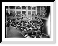 Historic Framed Print, N.Y. - Lawrence strike meeting,  17-7/8" x 21-7/8"