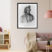 Alexis Benoit Soyner, 1809-1858, head and shoulders, facing right, Vintage Wall Art