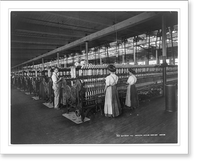 Historic Framed Print, [Interior of American Woolen Co., Boston],  17-7/8" x 21-7/8"