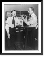 Historic Framed Print, [New York City Police dept. activities: taking Bertillon measurements. hand size],  17-7/8" x 21-7/8"