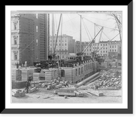 Record photo of construction of State, War & Navy Building, Wash., D.C. Classic, Vintage Poster