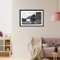 Picture post-card view of Queen Square, Charlottetown, Prince Edward Island, Canada, Vintage Wall Art