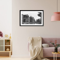 Picture post-card view of Queen Square, Charlottetown, Prince Edward Island, Canada - 3, Vintage Wall Art