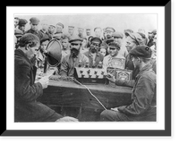 A group of workers at the Centroshamot No. 9 factory, Woronesh Distr., U.S.S.R., listening to radio, Vintage Poster