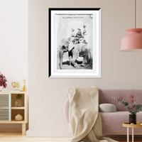 Historic Framed Print, King Emperor's Hunt in India,  17-7/8" x 21-7/8"