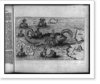 Historic Photo Print - Saint Brendan, 484-577, figurative map of St