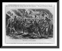 Historic Framed Print, The Stamp Act riots in Boston,  17-7/8" x 21-7/8"