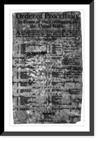 Order of Procession in honor of the Constitution of the United States. New York, N.Y., July 23, 1788, Historic Reproduction