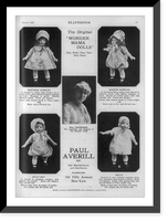 Page from Playthings Magazine illus. dolls: between 1910 and 1929 - 12, Vintage Poster