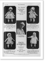 Page from Playthings Magazine illus. dolls: between 1910 and 1929 - 12, Vintage Poster