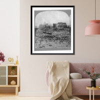 Heart of San Francisco's ruined wholesale district, Battery north from California St., April 1906, Historic Reproduction