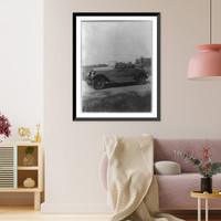 Historic Framed Print, Girl as autoist,  17-7/8" x 21-7/8"
