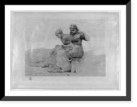 Historic Framed Print, [The netmenders].Winslow Homer.,  17-7/8" x 21-7/8"