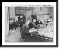 Albert Payson Terhune, 1872-1942, seated at desk in New York World newspaper, Antique Poster