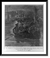 The retreat of the Continental Forces from Long Island after their defeat on the 27th of August, Vintage Wall Art