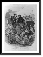 Historic Framed Print, [Washington and Lee at Monmouth],  17-7/8" x 21-7/8"