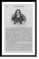 Historic Framed Print, [Engraving by Tudor Horton, based on daguerreotypes by Mathew Brady, printed in Sampson's Rationale of Crime...1846 (phrenological studies): head of woman prisoner; facing front],  17-7/8" x 21-7/8"
