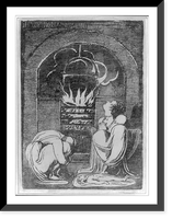 Allegorical family scene: man and woman huddled by fire; dead(?) child lying on floor Classic, Antique Poster