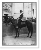 A messenger (Beckley) on horseback in front of the White House, Antique Wall Art