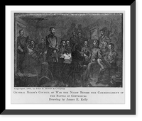 General Meade's Council of War the night before the commencement of the battle of Gettysburg, Antique Wall Art