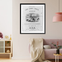 Historic Framed Print, The Lost Ship - A Ballad,  17-7/8" x 21-7/8"