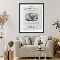 Historic Framed Print, The Lost Ship - A Ballad,  17-7/8" x 21-7/8"