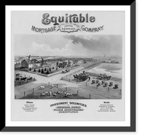 Historic Framed Print, Equitable mortgage company,  17-7/8" x 21-7/8"