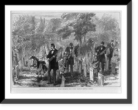 Orphans decorating their fathers' graves in Glenwood Cemetery, Philadelphia, on Decoration Day, Vintage Print