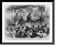 Richard Henry Lee reading the original document of the Declaration of Independence, on the Fourth of July 1876, at Philadelphia, Antique Print
