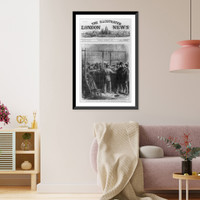 Fraudulent voters of the presidential election in custody at the United States Circuit Court, New York, Vintage Print