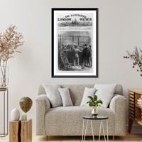 Fraudulent voters of the presidential election in custody at the United States Circuit Court, New York, Vintage Print