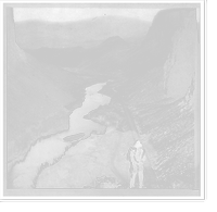 Historic Framed Print, Indian viewing railroad from top of Palisades. 435 miles from Sacramento,  17-7/8" x 21-7/8"