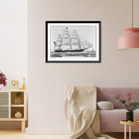 Historic Framed Print, New York clipper ship Challenge"",  17-7/8" x 21-7/8"