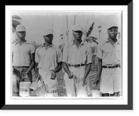 Booker T. Washington Institute, Liberia. January 1940: students with paint brushes and buckets, Historic Print