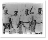 Booker T. Washington Institute, Liberia. January 1940: students with paint brushes and buckets, Historic Print