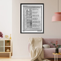 Page from The New England Primer Improved, 1773, letters T through Z, illus, Antique Print