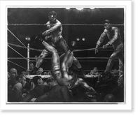 Dempsey and Firpo.Bolton Brown imp. ; Geo. Bellows, Antique Print