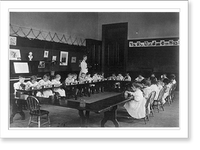 Historic Framed Print, [Washington, D.C. public schools - 5th Division class playing with blocks],  17-7/8" x 21-7/8"