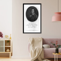 Jacques Pierre Brissot de Warville, 1754-1793, bust portrait, facing left, Vintage Print