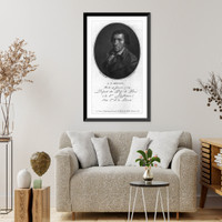 Jacques Pierre Brissot de Warville, 1754-1793, bust portrait, facing left, Vintage Print