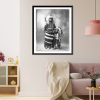 Dolly Bird Head and Joseph Bird Head, full portrait, Vintage Print