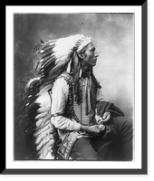 John Comes Again, three-quarter length portrait, right profile, Antique Poster