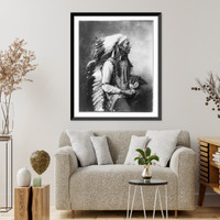 John Comes Again, three-quarter length portrait, right profile, Antique Poster
