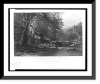 Historic Framed Print, The Adirondack Woods.J.M. Hart N.A. ; R. Hinshelwood.,  17-7/8" x 21-7/8"