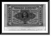 Tobacco currency - furnished by the manufacturers Pearl & Obreight, Antique Print