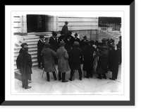 Historic Framed Print, Senate Tea Pot Dome Investigating Comm. poses for group of movie cameramen,  17-7/8" x 21-7/8"