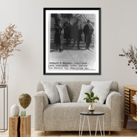 Edward B. McLean with his attorneys Wilton J. Lambert, John Major and William E. Leahy, Vintage Print